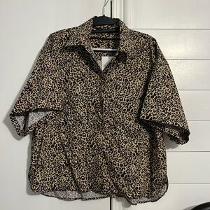 ✨Zara Leopard Print Top✨